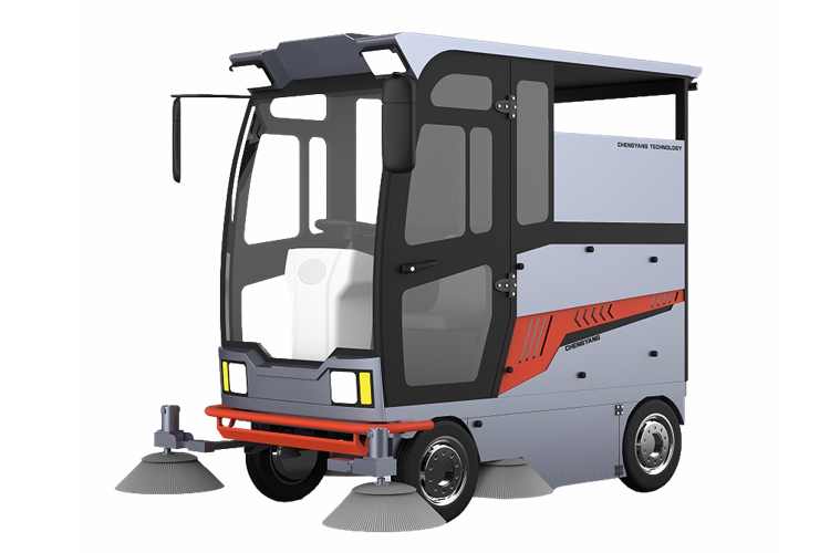 四輪2100SL款全封閉掃地車 （可選配高壓沖洗、排噴）